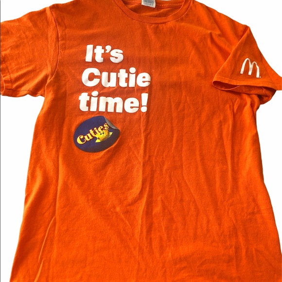 McDonalds It’s Cutie Time Orange shirt Medium